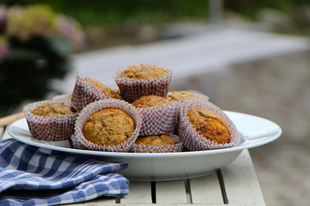 Healthy banana walnut&nbsp;muffins