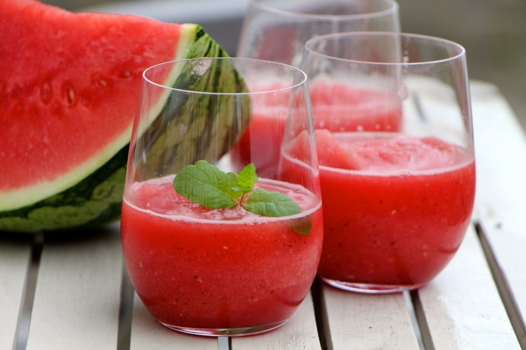 Minty fresh watermelon&nbsp;slush