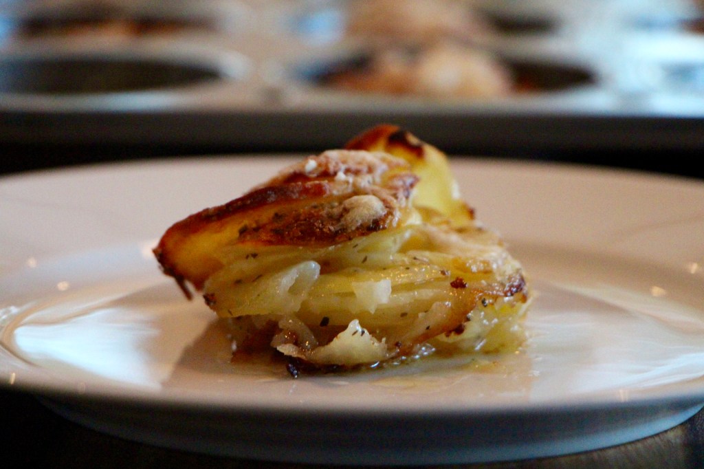Ovnsbakte potetskiver med&nbsp;parmesan