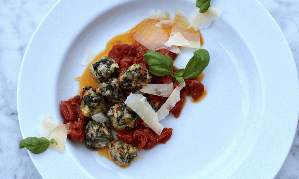 Gnocchi med ricotta og&nbsp;spinat