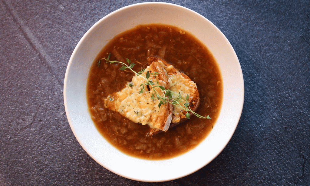 Løksuppe med Gruyère-toast