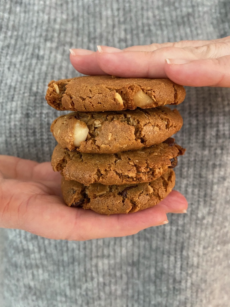 Cookies med sjokolade, nøtter og&nbsp;kokos