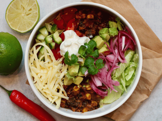 tacobowl kjøttfri