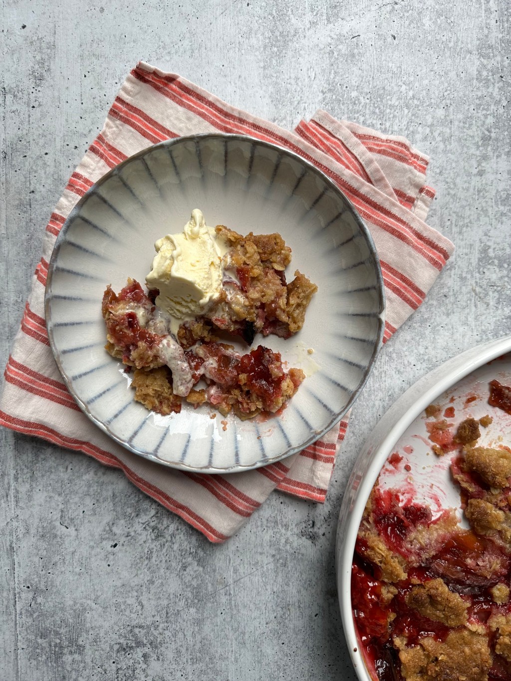 Plommecrumble (eller smuldrepai med&nbsp;plomme)