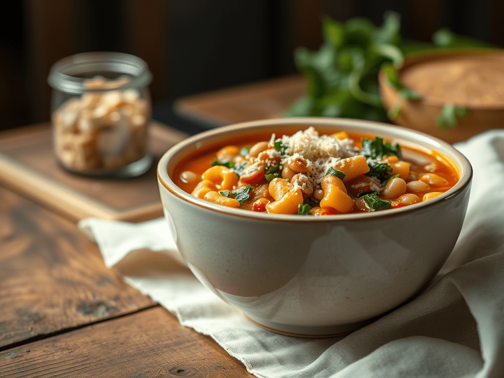 Enkel og næringsrik pasta e&nbsp;fagioli-suppe